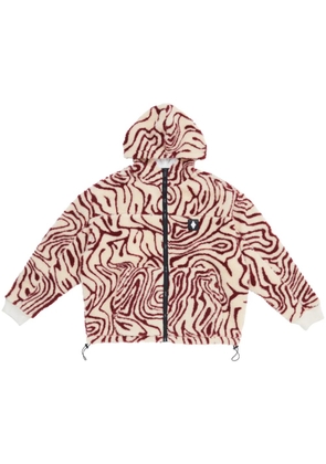 COUNTY OF MILAN printed fleece jacket - Neutrals
