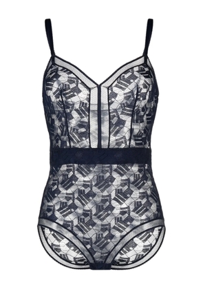 ERES Flocon lace bodysuit - Blue