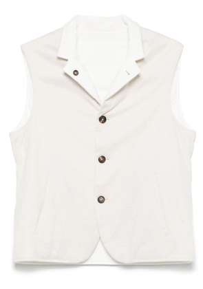 Eleventy reversible gilet - White