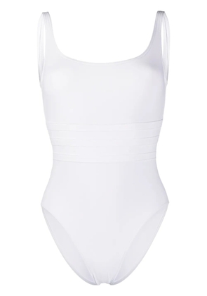ERES stitched panel swimsuit - White