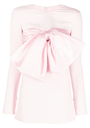 Giambattista Valli oversize-bow mini dress - Pink