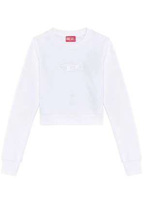 Diesel F-Slimmy-Od cropped sweatshirt - White