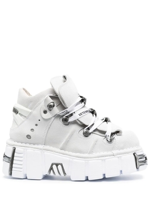 VETEMENTS New Rock platform sneakers - White