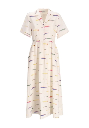 STAUD Meryl linen maxi shirt dress - Neutrals