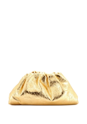 Bottega Veneta Pre-Owned The Pouch Crinkled Metallic Leather clutch bag - Gold