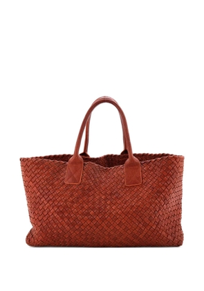 Bottega Veneta Pre-Owned Cabat Intrecciato Nappa Medium tote bag - Orange