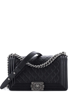CHANEL Pre-Owned Boy Flap Bag Quilted Caviar Old Medium crossbody bag - Black
