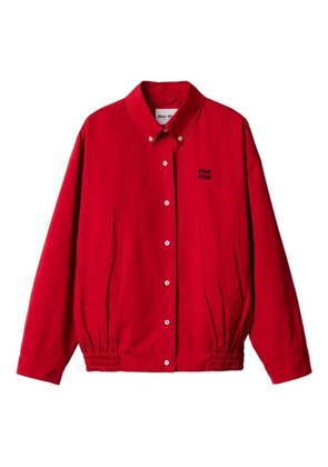 Miu Miu poplin bomber jacket - Red