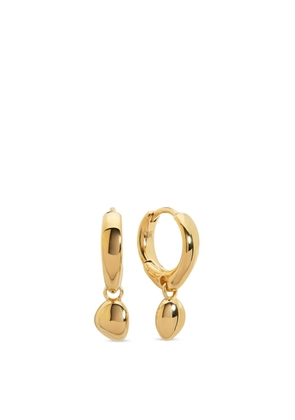 Monica Vinader drop huggie earrings - Gold