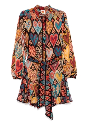 FARM Rio belted mini dress - Black