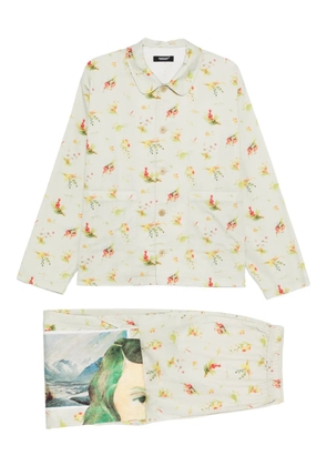 Undercover floral-print pajamas set - Neutrals