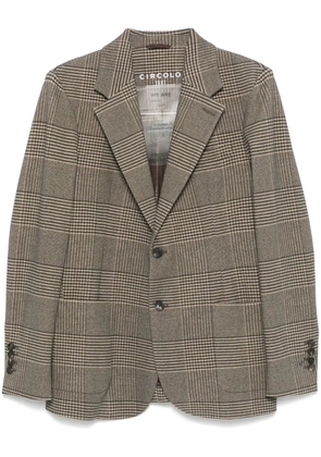 Circolo 1901 Prince-of-Wales-check blazer - Brown