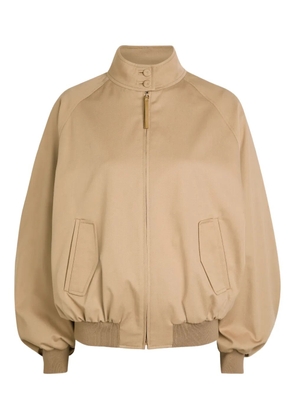 Gabriela Hearst Wynne zip-up bomber jacket - Neutrals