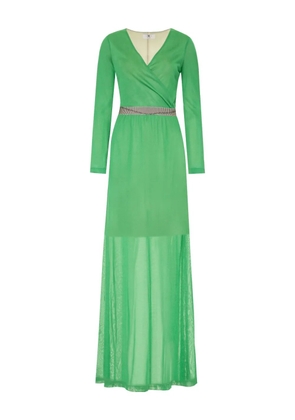 Missoni knitted long dress - Green