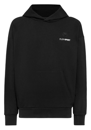 Plein Sport logo-print hoodie - Black