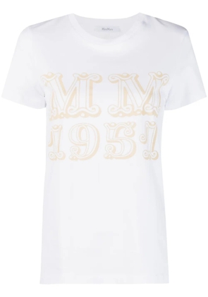Max Mara logo-print cotton T-shirt - White