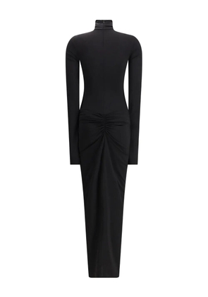THE ANDAMANE turtleneck gathered Warwick dress - Black