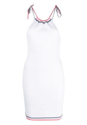 FENDI halterneck knitted dress - White