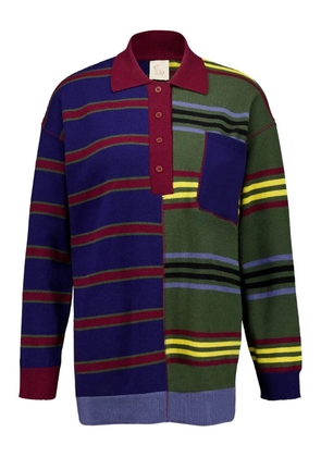 PAULA striped polo top - MULTISTR