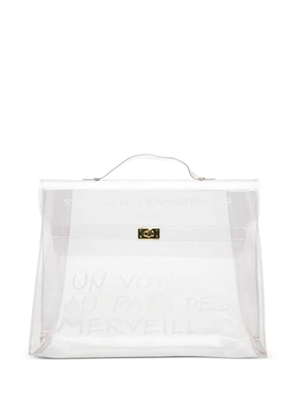 Hermès Pre-Owned 1995-2000 Vinyl Souvenir De L Exposition Kelly handbag - White