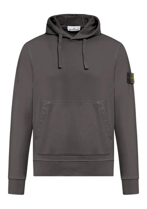 Stone Island drawstring kangaroo-pocket hoodie - Grey