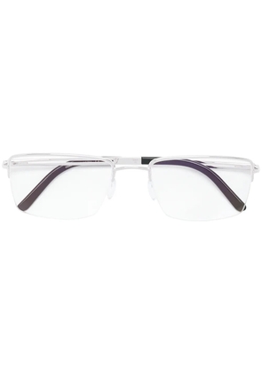 Silhouette square shaped glasses - Metallic