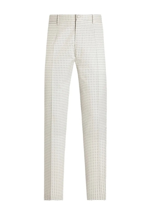 Dolce & Gabbana jacquard-pattern trousers - White