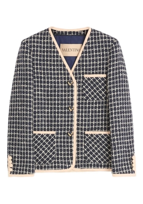 Valentino Garavani bouclé blazer - Blue