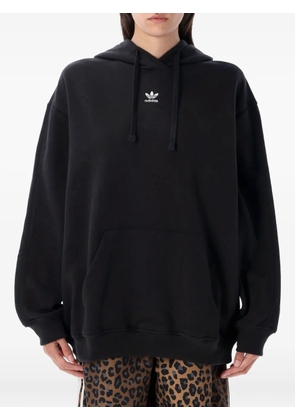 adidas small-logo hoodie - Black