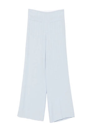 SANDRO sequin-striped trousers - Blue