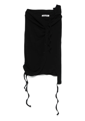 Ottolinger fine-ribbed mini skirt - Black