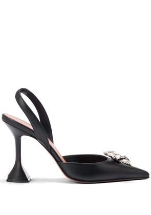Amina Muaddi 95mmm Rosie sling pumps - Black