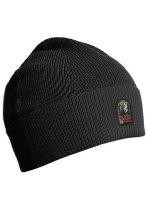 Parajumpers logo-patch beanie hat - Black