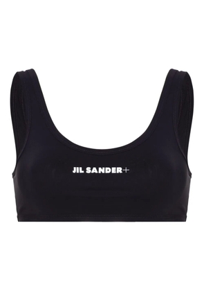 Jil Sander logo-print bikini top - Blue