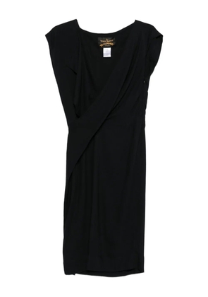 Vivienne Westwood Pre-Owned 2017-2018 wrap-design wool dress - Black