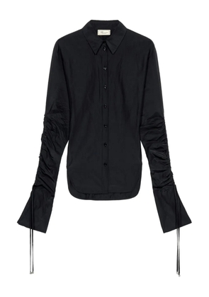 Blumarine cinched shirt - Black
