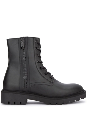 Calvin Klein Jeans logo-print boots - Black