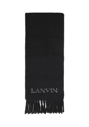 Lanvin fringed-edges scarf - Black