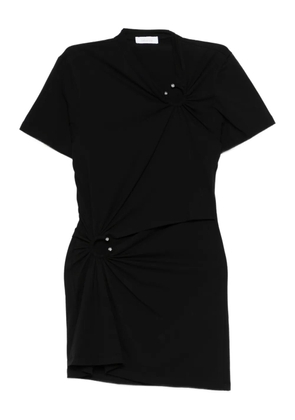 Rabanne ring-detail mini dress - Black