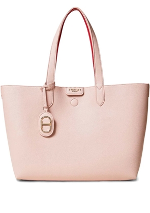 TWINSET logo-lettering tote bag - Pink