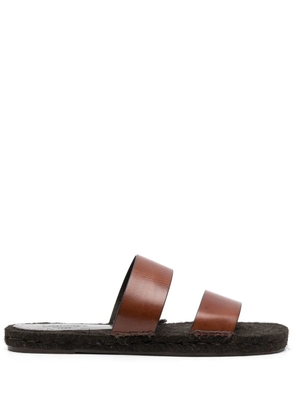 Castañer Kim double-strap slide espadrilles - Brown