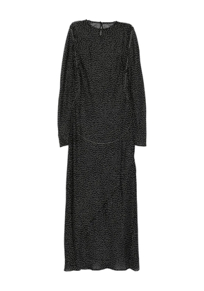 SIR. Lisander polka-dot long-sleeve dress - Black