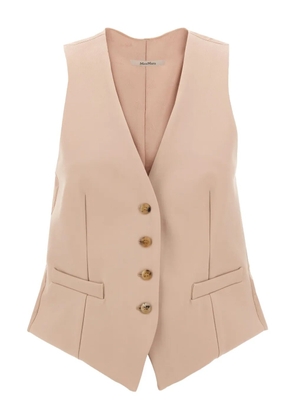 Max Mara button-fastening drawstring vest - Pink