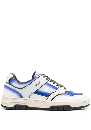 MSGM calf leather sneakers - Blue