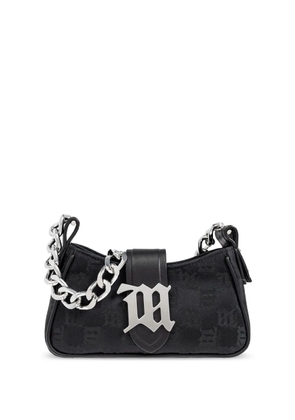 MISBHV monogram letter plaque chain shoulder bag - Black