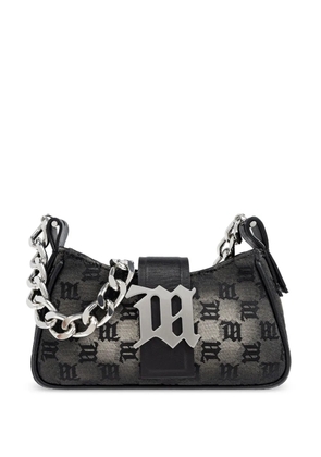 MISBHV monogram letter plaque chain shoulder bag - Grey