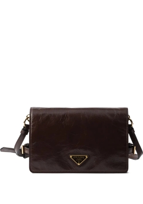 Prada leather shoulder bag - Brown