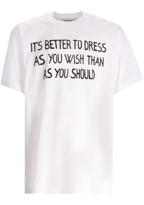 Moschino slogan-print T-shirt - White