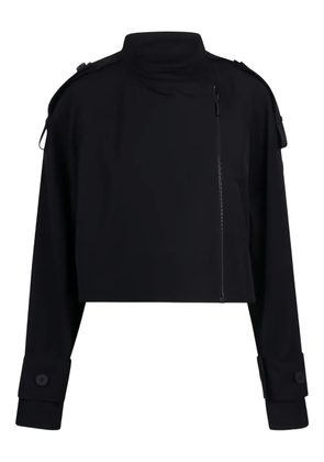 Moncler asymmetrical zip jacket - Black