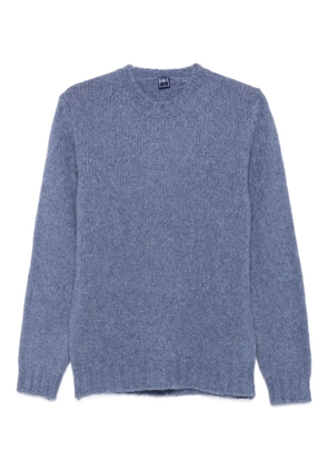 Fedeli ribbed crew-neck sweater - Blue
